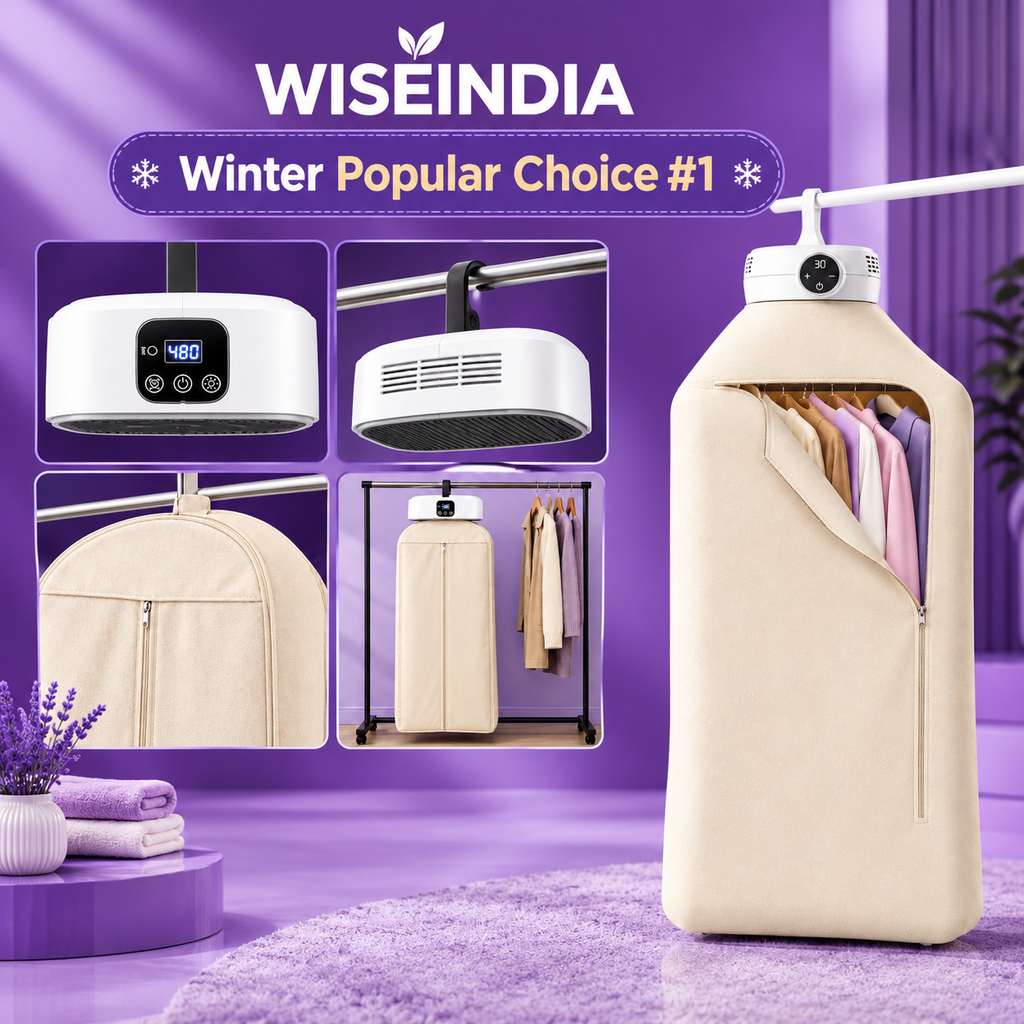 WISEINDIA Portable Clothes Dryer | Foldable Indoor Drying Wardrobe | 1 year Warranty