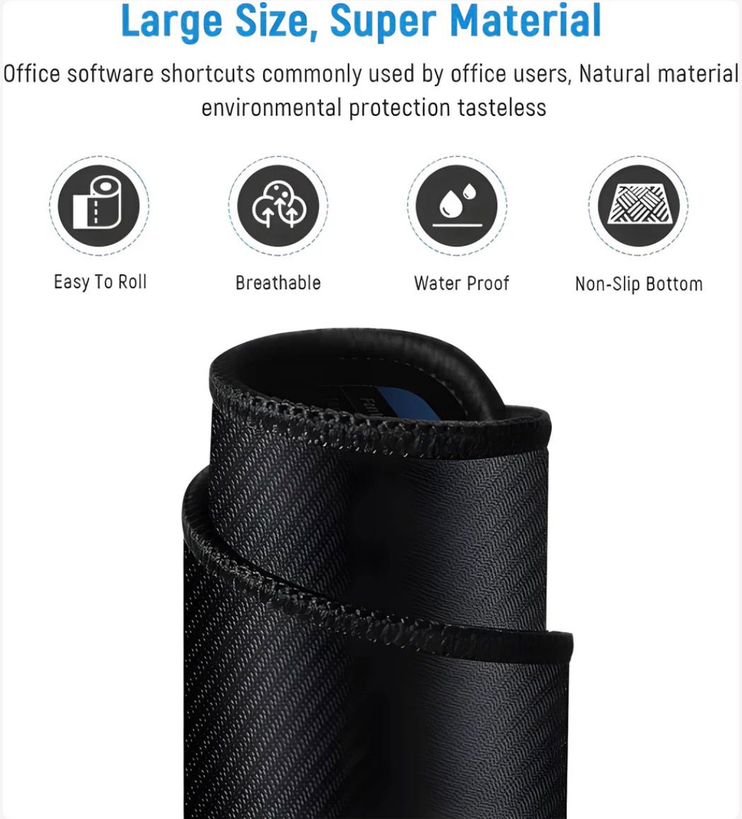 WiseIndia Anti-slip Keyboard Pad with Shortcut Key Patterns BUY 1 GET 1