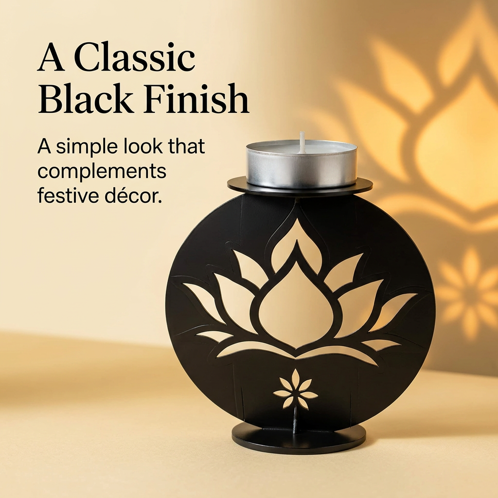 Classic black finish close-up