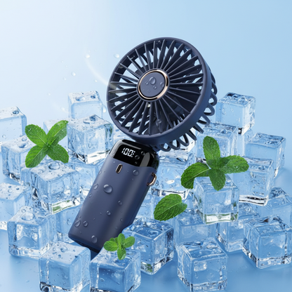 WISEINDIA - PRO LED DISPLAY PORTABLE FAN | 2 YEARS WARRANTY