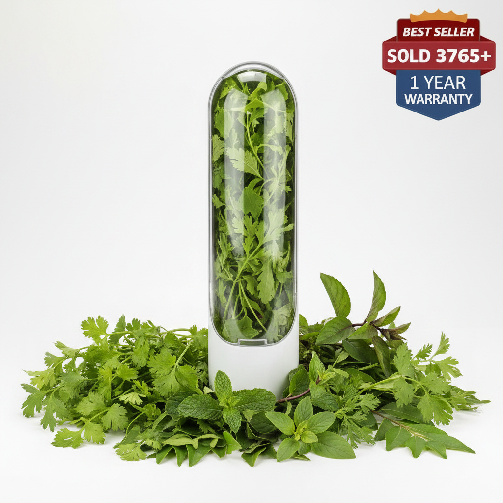 Herb Saver with Indian Herbs Background