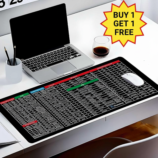 Keyboard Shortcut Mousepad with Buy 1 Get 1 Offer