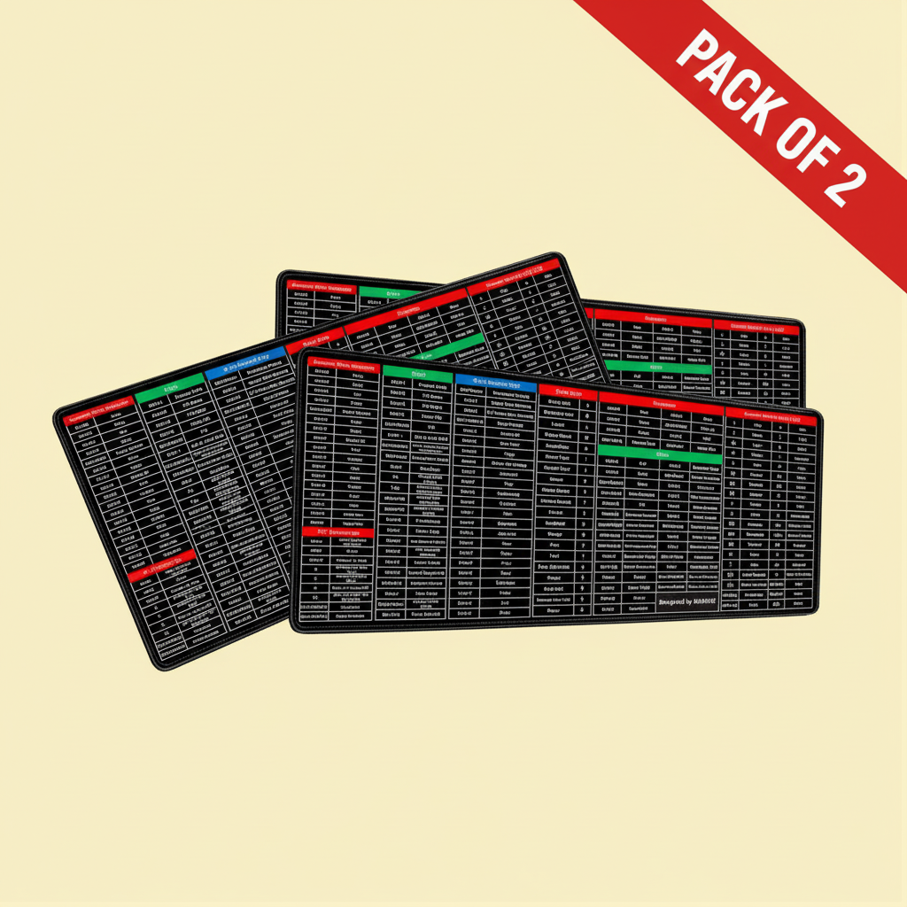 Pack of 2 Keyboard Shortcut Mousepads