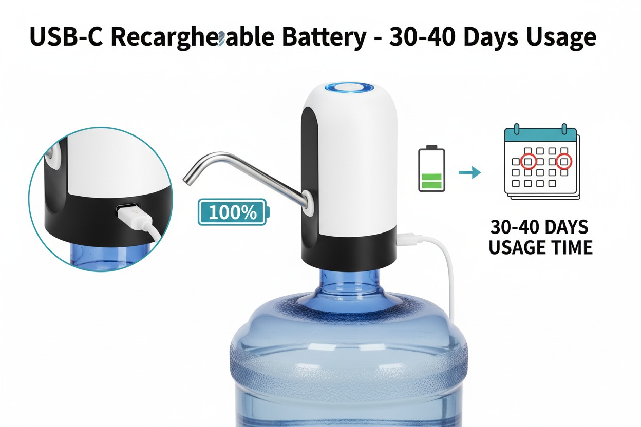USB-C Rechargeable - 30-40 Days