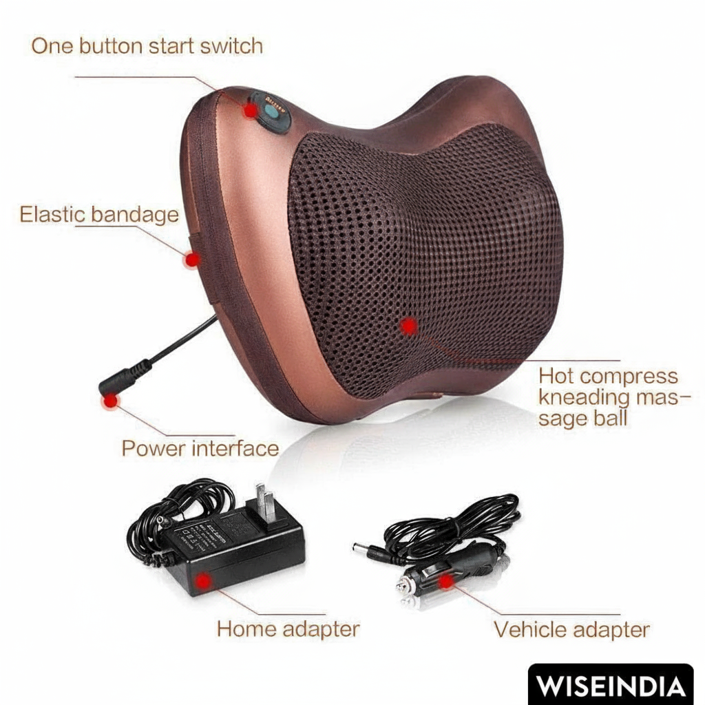 Wiseindia Massage Pillow Features